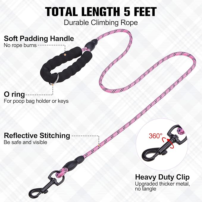 BEAUTYZOO Small Dog Harness and Leash Set, Step in No Choke No Pull Soft Mesh - Image 7