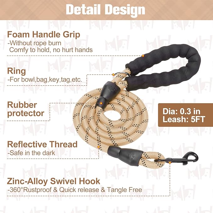 BEAUTYZOO Small Dog Harness and Leash Set, Step in No Choke No Pull Soft Mesh - Image 5