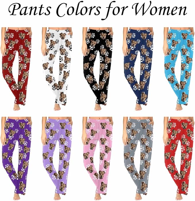 Custom Pajama Pants Women Personalized Face Pajamas Bottom Couple Pajama Pants - Image 4