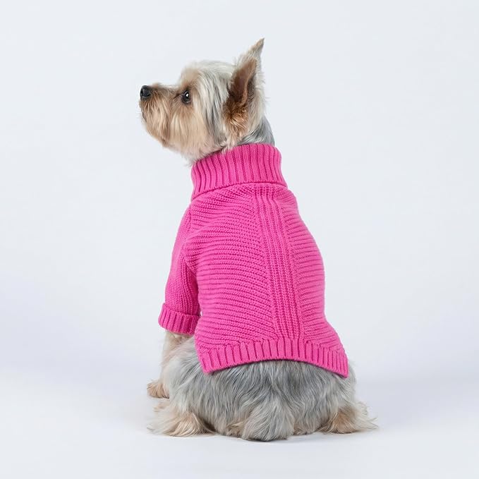 Fitwarm Valentines Dog Turtleneck Sweater, Dog Winter Clothes - Image 2
