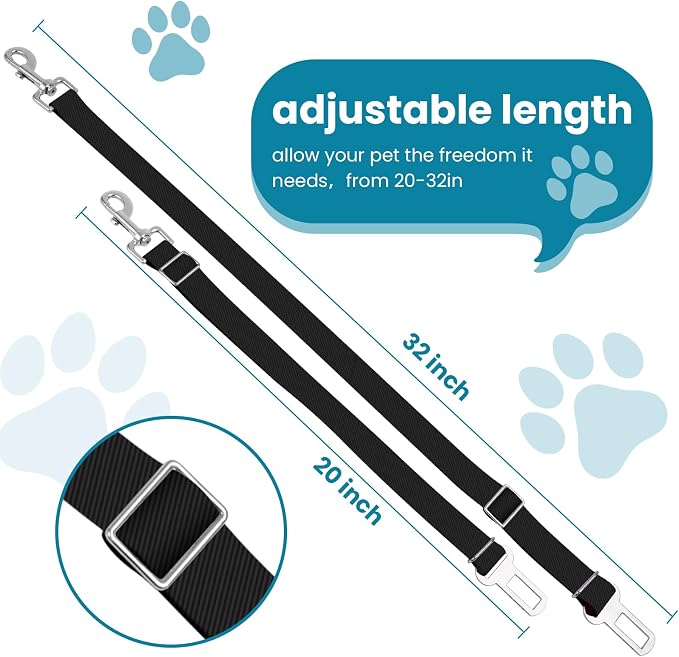 Adjustable pet cat and Dog car seat Belt，The Lanyard is Flexible and Adjustable - Image 2