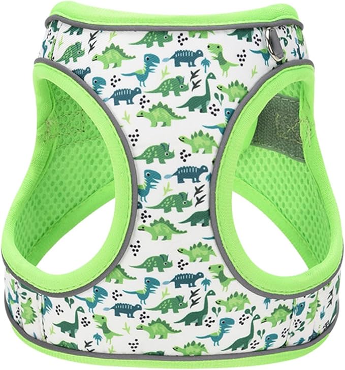 Step in Dog Harness No Pull Dinosaur Adjustable Soft Mesh Padded Reflective Pet - Image 2