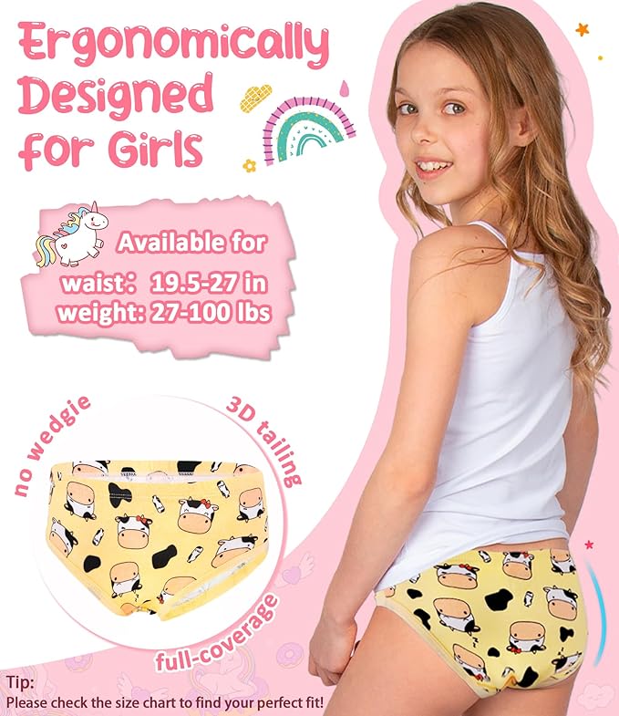 Girls and Toddlers 100% Cotton Underwear Tagless Soft Panties Size 2-3T - Image 5