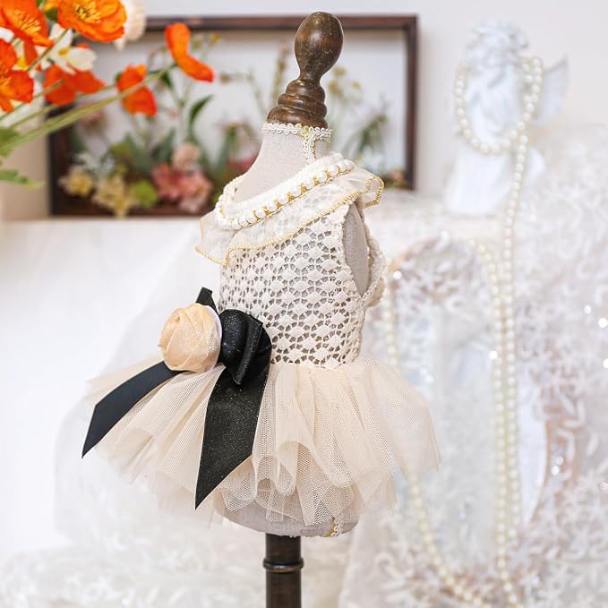 Fashion Sweet Puppy Dog Blingbling Princess Skirt Pet Dog Lace Cake Camisole - Image 3