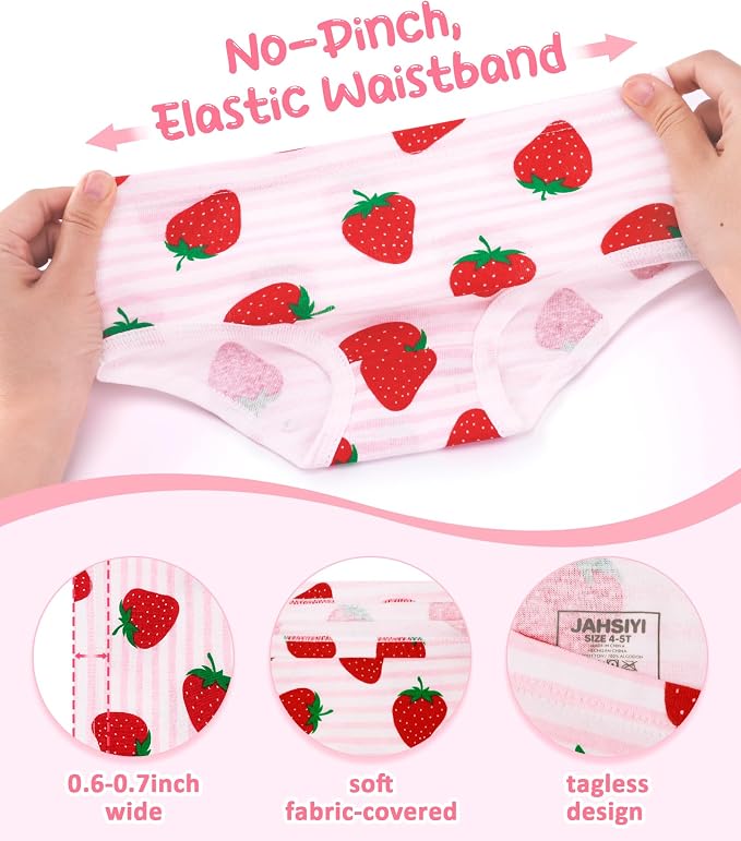 Girls and Toddlers 100% Cotton Underwear Tagless Soft Panties Size 2-3T - Image 3