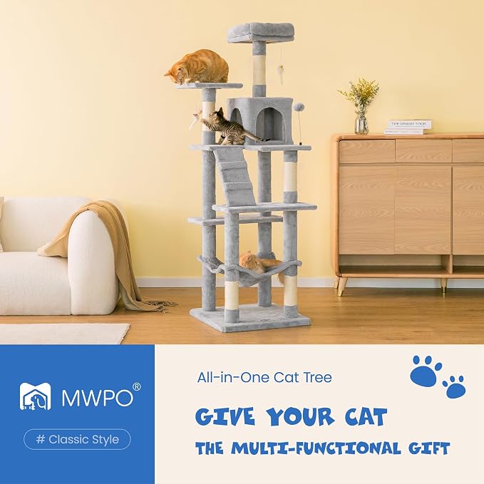 MWPO 63.8 inches Multi-Level Cat Tree - Image 2