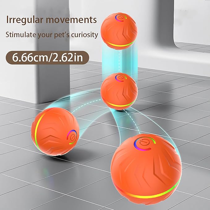2026 T01 Interactive Dog Toys, Vibrating Dog Ball Motion Activated Dog Toy - Image 3