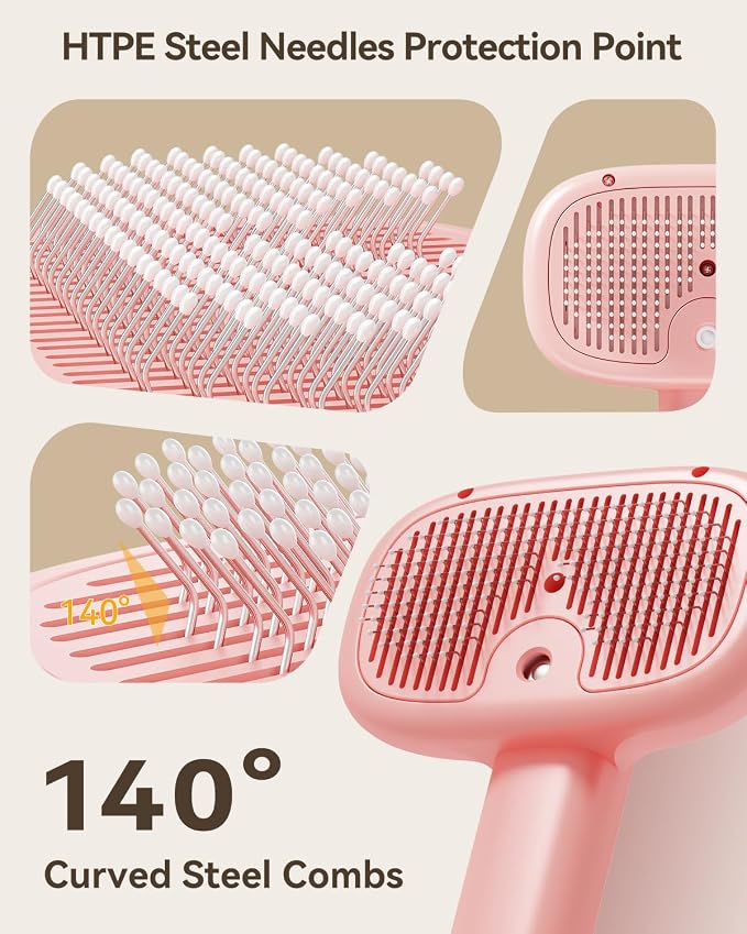 ROJECO 3-in-1 Pet Steam Brush for Cats&Dogs - Image 7