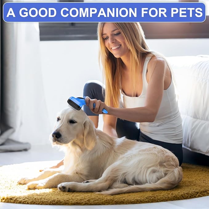 Self Cleaning Slicker Brush for Dog, Skin Friendly Shedding & Grooming Tool for - Image 7