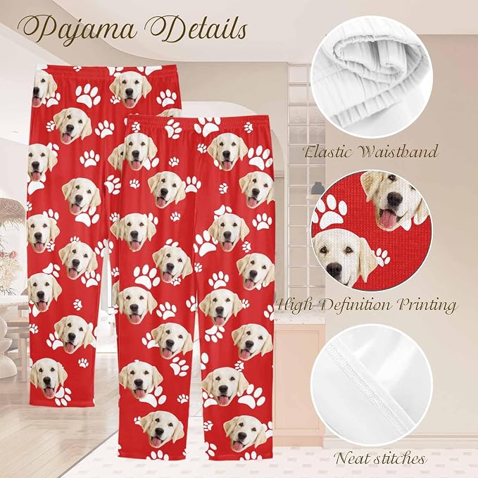 Custom Couple Pajama Pants Sock - Image 6
