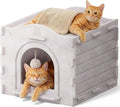 Apasiri Indoor Cat Houses for Indoor Cats, Warm Insulated Covered Cat Cave for by Apasiri