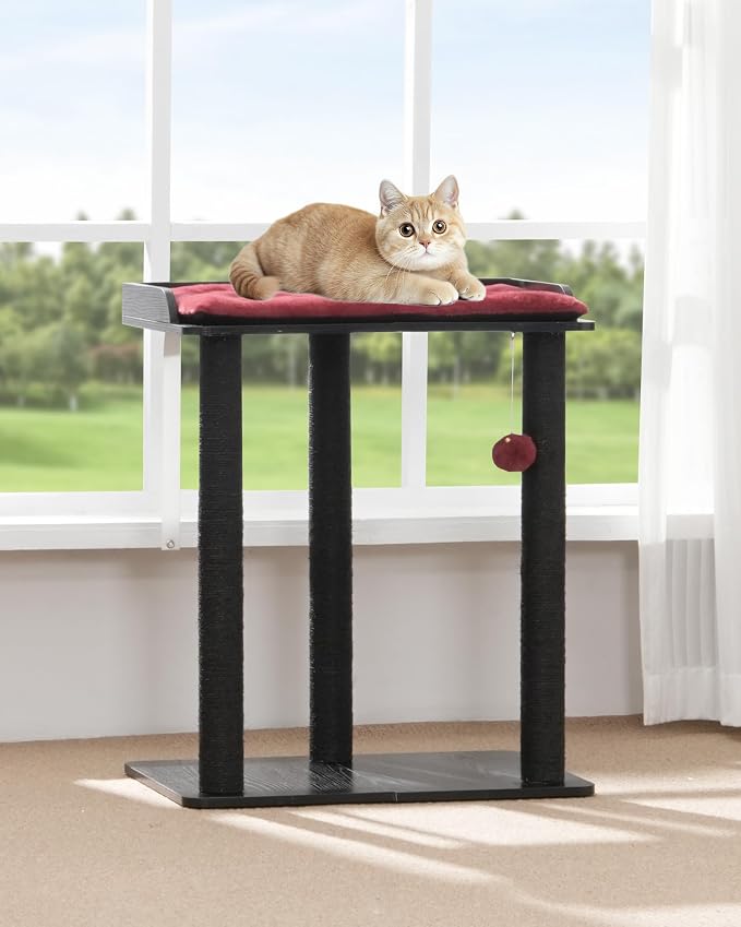 FourFurPets 26.7in Large Cat Tree Tower Condo, Cat Scratch Posts - Image 4
