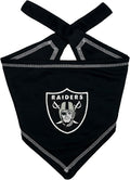 Pets First NFL Las Vegas Raiders TIE Bandana, Small/Medium. Dog Bandana Scarf by PETSFIRST