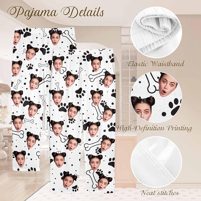 Custom Couple Pajama Pants Sock - Image 4