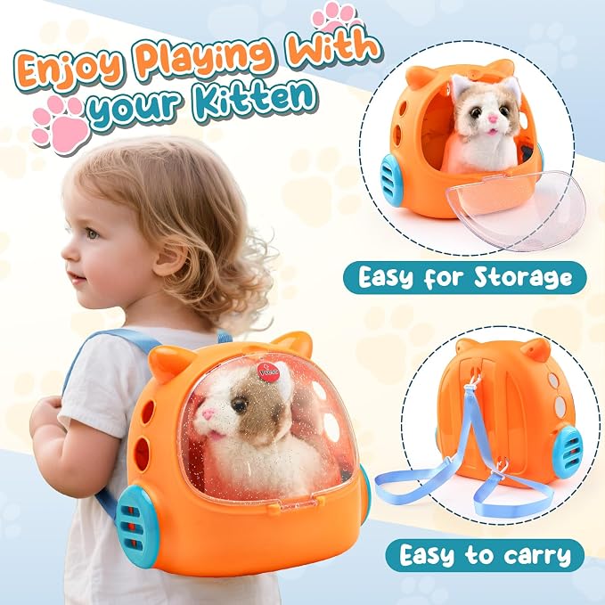 17PCS Interactive Cat Toys for Kids, Toys for 3 4 5 6 7 8 Year Old Girls Kids - Image 2