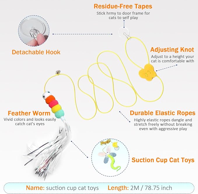 11 PCS Interactive Cat Toy for Indoor Cats, Kitten Toys - Image 5