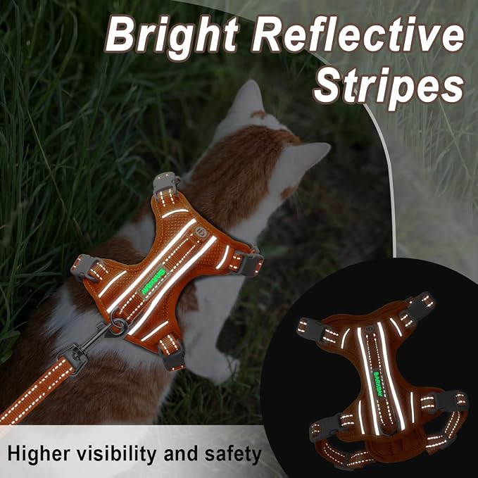 Cat Harness and Leash Set for Walking Escape Proof for Small Large cat Kitten - Image 4