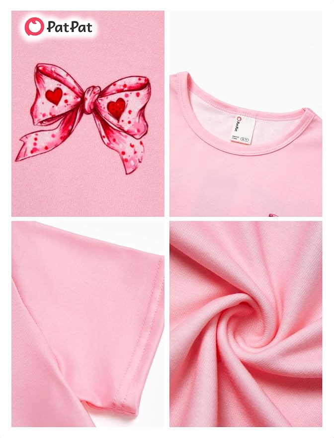PATPAT Girls Crewneck Short Sleeve Graphic Tees Animal Print Shirts Cute Summer - Image 6