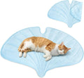 PetAmi Dog Cooling Mat, Ginkgo Leaf Shape, Reversible Cooling Nylon Blanket by PetAmi