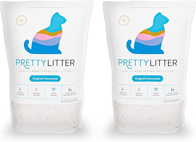 PrettyLitter Health Monitoring Cat Litter | Lightweight & Low Tracking by PrettyLitter