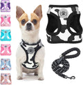 BEAUTYZOO Small Dog Harness and Leash Set, Cow Print Step in Dog Harness No by BEAUTYZOO