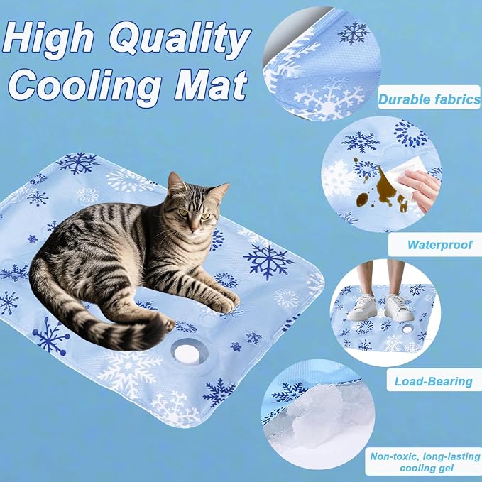 Dog Cooling Mat, Cooling Mat for Dogs & Cats, Provides Instant Relief for Small - Image 3