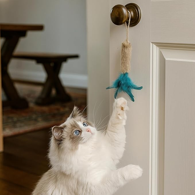 3 Pack Rabbit Fur Catnip Toys - Image 8