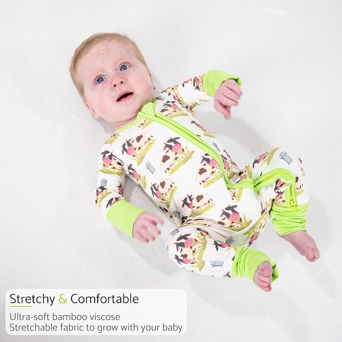 LollyBanks Baby Pajamas, Baby Romper 95% Bamboo Viscose and 5% Spandex - Image 4