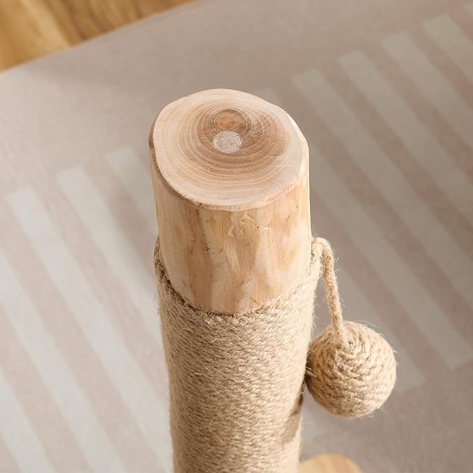 29" Tall Cat Scratching Post for Indoor Cats Adults, Extra-Stable & Natural - Image 8
