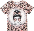 PATPAT Girls Crewneck Short Sleeve Graphic Tees Animal Print Shirts Cute Summer by PATPAT