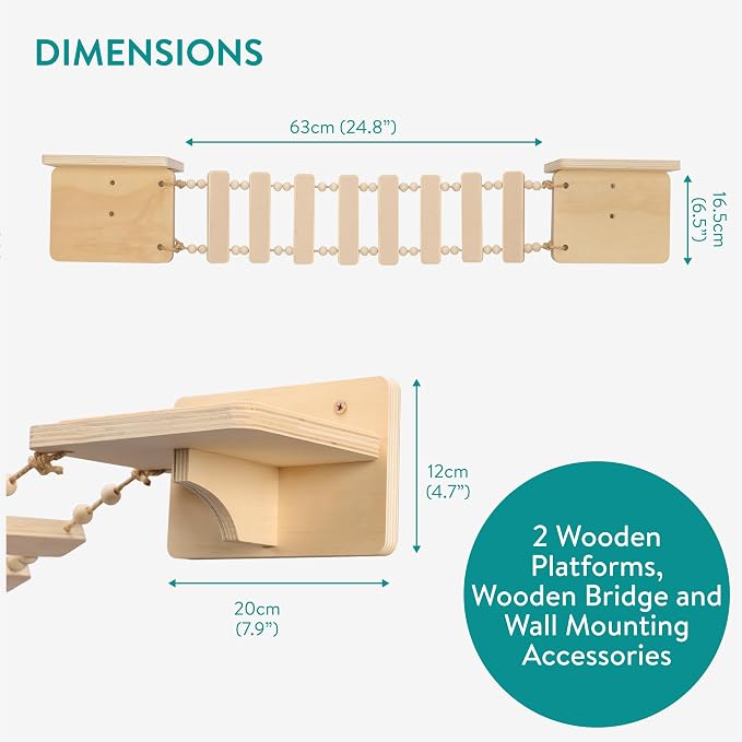 Navaris Wall Mounted Cat Bridge - Image 6
