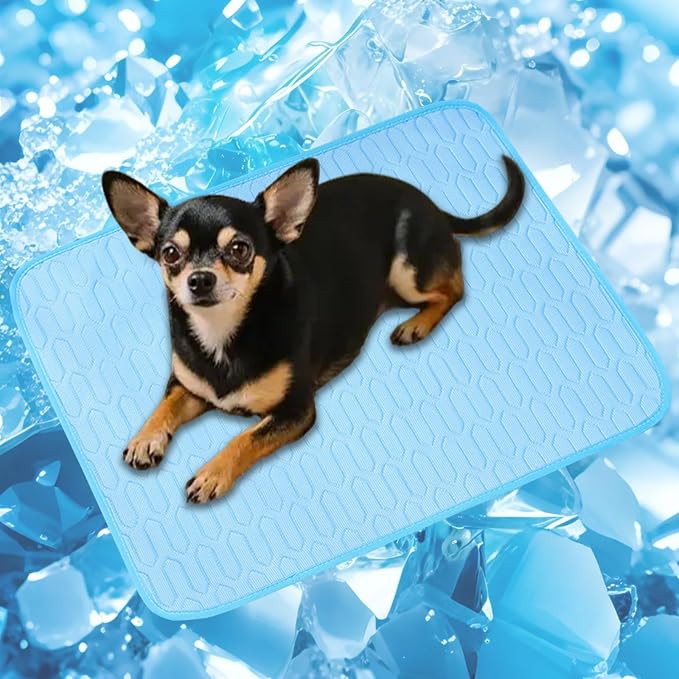 Cordless Cat Window Perch, Cats Dogs Hammock Cooling Mat, Summer Ice Silk Pad by PWMENLK