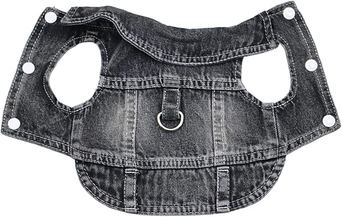 Puppy Clothes for Small Dogs Boy, Classic Western Denim Dog Coat, Dog Jeans - Image 5