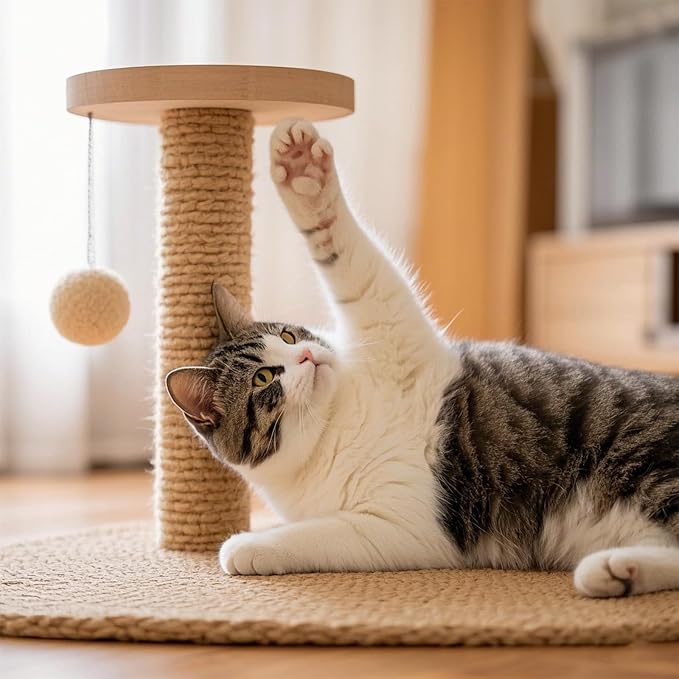 Sisal Rope for Cat Scratcher 1/4" 166 Ft Cat Tree Rope Twine for Repairing Cat - Image 6