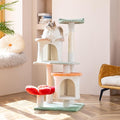 HYABi 42.7 inch Flower Cat Tree Tower Condo Furniture Apartment Plush Habitat by HYABI