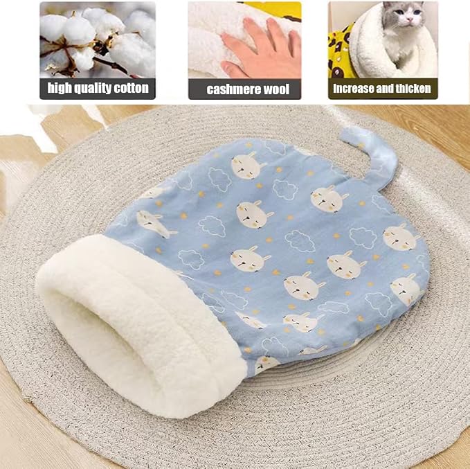 2PC Cat Sleeping Bag for Indoor Cats, Cat Sleeping Bag, Cozy Pet Nest for Cats - Image 4