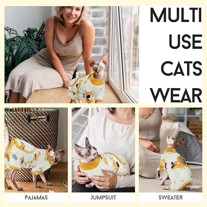 DENTRUN Cat Surgery Recovery Suit Female Male Soft Onesie, Kitten Surgical - Image 5