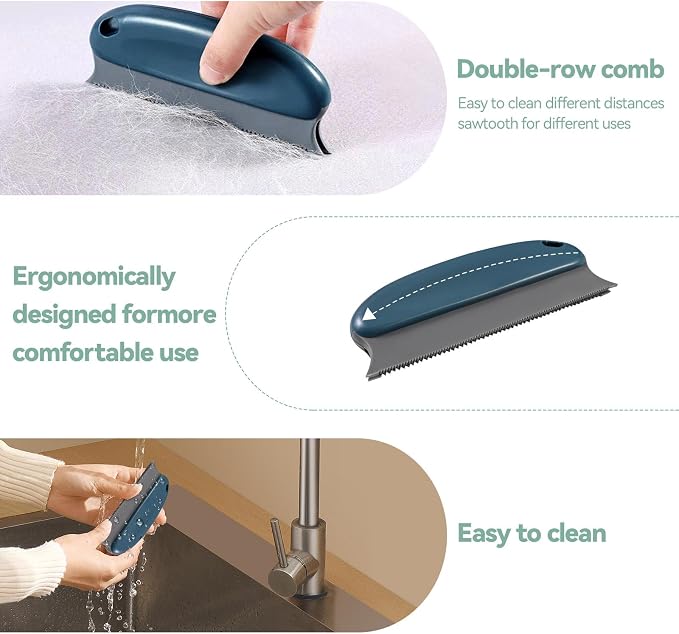 Pet Hair Remover Tool 5-Pack, Dog Cat Hair Remover - Image 4