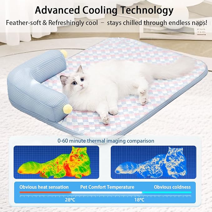 All-Season Ice Fabric Cat Bed - Image 3