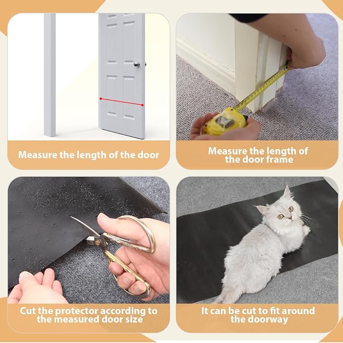 Carpet Protector for Pets Cat Carpet Protector for Doorway, Anti Scratch Under - Image 4