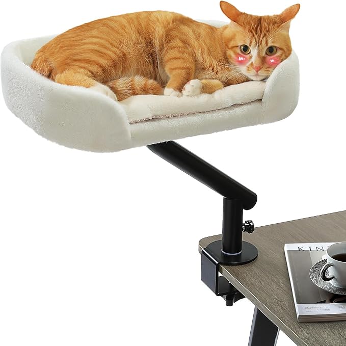 PAWZ Road Cat Desk Bed for Indoor Cats, Cat Bed for Desk Supports Up to 50 lbs by PAWZRoad