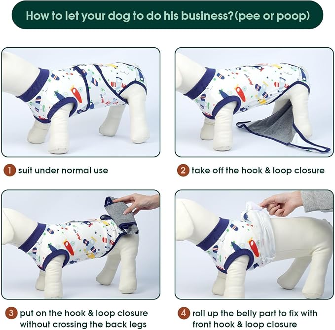Kuoser Recovery Suit for Dogs Cats After Surgery, Professional Pet Recovery - Image 4