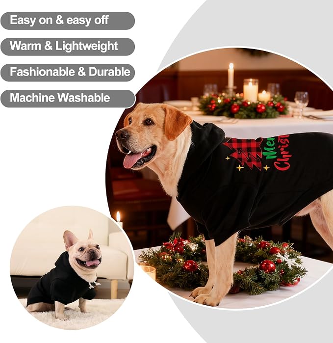 EXPAWLORER Dog Hoodie-Soft and Warm Dog Sweaters, Pet Clothes Autumn Winter - Image 6
