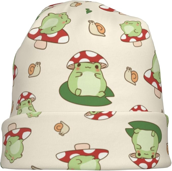 Beanie Skull Cap for Women&Men, Stretchy Soft Double-Layer Print Beanies - Image 8