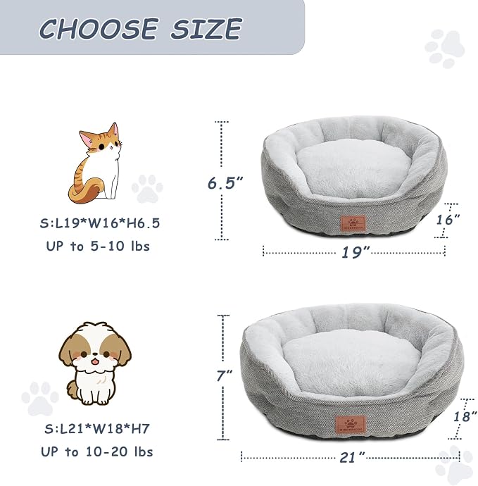 WINDRACING Cat Beds for Indoor Cats, Dog Bed for Small Dogs Breeds, Soft Kennel - Image 4