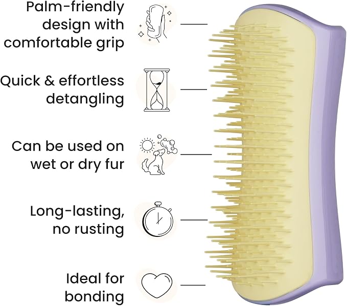 Pet Teezer Detangling Dog Grooming Brush, Dry Brush & Dog Bath Brush - Image 4