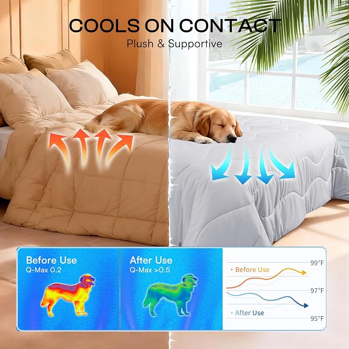 Luciphia Premium Cooling Dog Blanket Washable Q-MAX>0.5 Small Medium Large Pet - Image 2