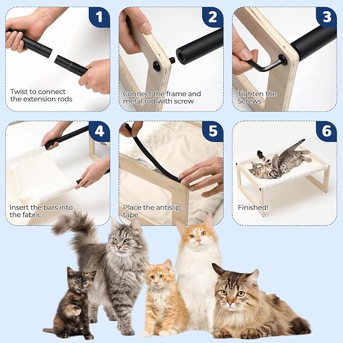 Cat Bed with Washable Pad - Image 7