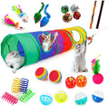 25-Piece Cat Toys Kit with Rainbow Tunnel by iCAGY