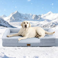 Cooling Dog Bed for Large Size Dogs, Q-Max >0.4 Summer Cool Orthopedic Foam Pet by COZYKISS